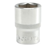 TOYA Kratki nasadni ključ 1/2" 6-kraki kromirani 19 mm YT-1212